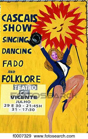 Portugal, Lisbon, Poster in Belem View Large Photo Image Stock Photo - Portugal, Lisbon, Poster in Belem. Fotosearch