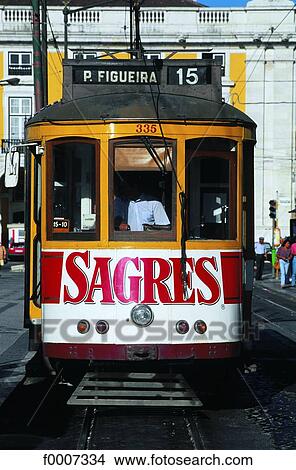 Portugal, Lisbon, Tramway View Large Photo Image Picture - Portugal, Lisbon, Tramway. Fotosearch