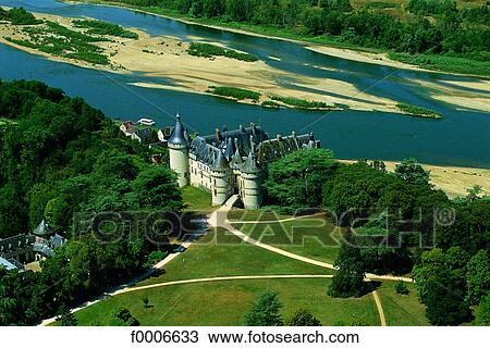 France, Loire valley, Chaumont castle, aeral view View Large Photo Image Stock Image - France, Loire valley, Chaumont castle, aeral view. Fotosearch