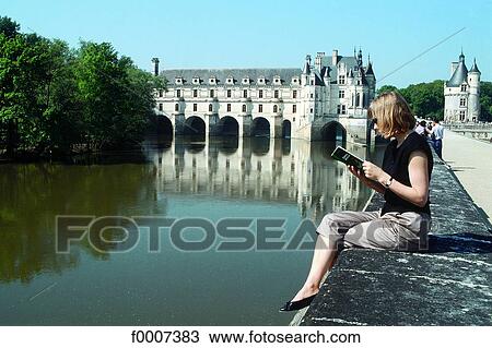 Stock Image - France, Loire valley, Chenonceau castle. Fotosearch