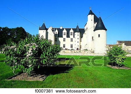 France, Loire valley, Riveau castle View Large Photo Image Stock Image - France, Loire valley, Riveau castle. Fotosearch