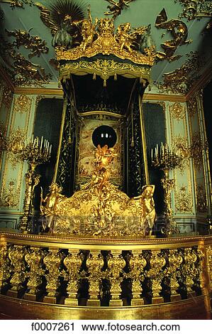 Germany, Herrenschiemsee, bed of Louis II View Large Photo Image Stock Image - Germany, Herrenschiemsee, bed of Louis II. Fotosearch