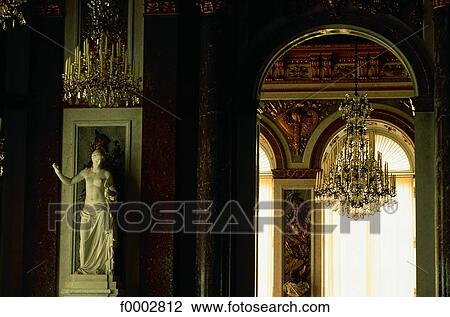 Stock Image - Germany, Herrenschiemsee Castle, interior. Fotosearch