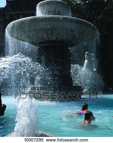 Germany, Munich, Hildebrand fountain View Large Photo Image Stock Photography - Germany, Munich, Hildebrand fountain. Fotosearch