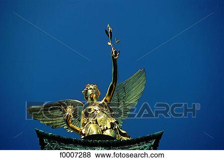 Germany, Munich, Peace Angel View Large Photo Image Stock Photo - Germany, Munich, Peace Angel. Fotosearch