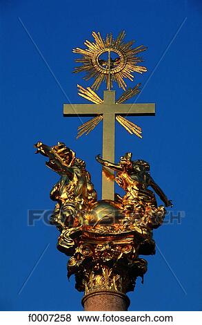 Germany, Straubing, detail of the Trinity column View Large Photo Image Stock Photo - Germany, Straubing, detail of the Trinity column. Fotosearch