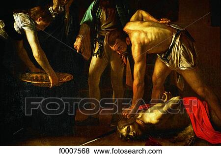 Stock Photo - Malta, La Valette, the torment of St John by Caravaggio. Fotosearch