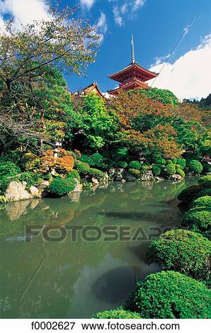Stock Photo - Japan, Kyoto, Kiyomisu Dera Temple. Fotosearch