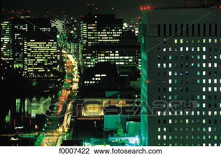 Japan, Tokyo, Shinjuku by night View Large Photo Image Stock Image - Japan, Tokyo, Shinjuku by night. Fotosearch