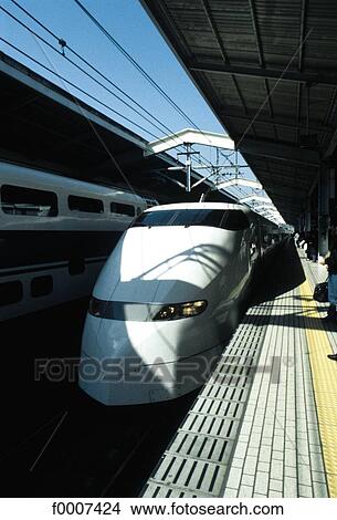 Japan, Tokyo, train station and Shinkanzen Express View Large Photo Image Picture - Japan, Tokyo, train station and Shinkanzen Express . Fotosearch