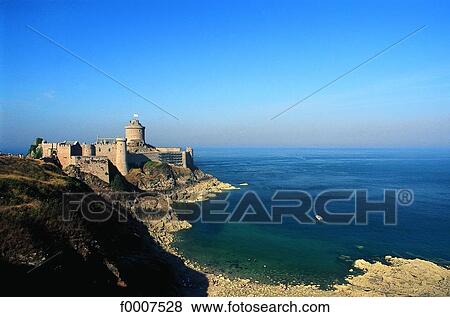 France, Brittany, Cap Frehel, Fort La Latte View Large Photo Image Stock Photo - France, Brittany, Cap Frehel, Fort La Latte. Fotosearch