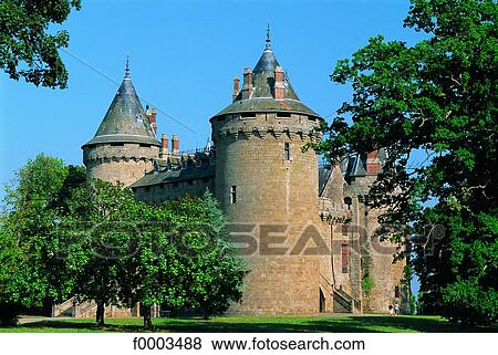 Stock Photo - France, Brittany, Combourg Castle. Fotosearch