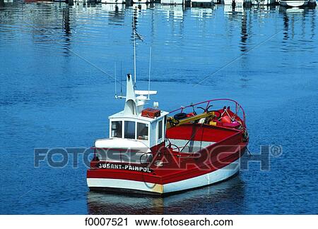 France, Brittany, Paimpol, little motor boat View Large Photo Image Stock Image - France, Brittany, Paimpol, little motor boat. Fotosearch