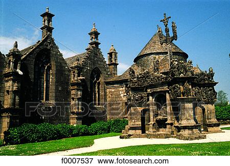 France, Brittany, Parish enclosure of Guimillau View Large Photo Image Stock Photo - France, Brittany, Parish enclosure of Guimillau. Fotosearch