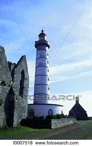 France, Brittany, Plougonvelin, tip of St Matthieu View Large Photo Image Stock Photo - France, Brittany, Plougonvelin, tip of St Matthieu. Fotosearch