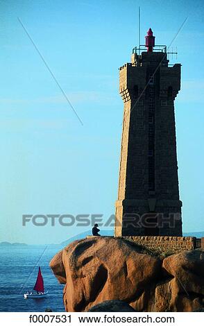 France, Brittany, Ploumanach, pink granite coast View Large Photo Image Stock Image - France, Brittany, Ploumanach, pink granite coast. Fotosearch