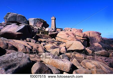 France, Brittany, Ploumanach, pink granite coast View Large Photo Image Stock Photography - France, Brittany, Ploumanach, pink granite coast. Fotosearch