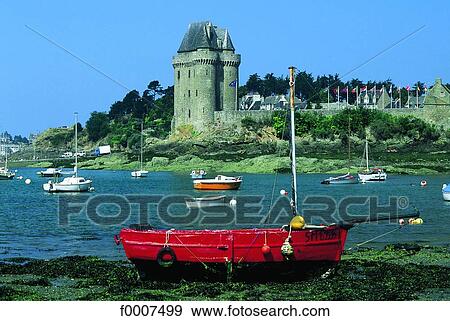 France, Brittany, St Malo, St Servan, Solidor Tower View Large Photo Image Stock Photo - France, Brittany, St Malo, St Servan, Solidor Tower. Fotosearch