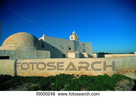 Tunisia, Djerba Island, Mosque View Large Photo Image Stock Photo - Tunisia, Djerba Island, Mosque. Fotosearch