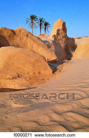 Stock Image - Tunisia, Douz region, desert. Fotosearch