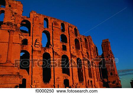 Tunisia, El Djem Roman amphitheater View Large Photo Image Stock Image - Tunisia, El Djem Roman amphitheater. Fotosearch