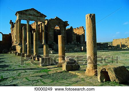 Tunisia, Sbeitla, archeological site View Large Photo Image Stock Photo - Tunisia, Sbeitla, archeological site. Fotosearch