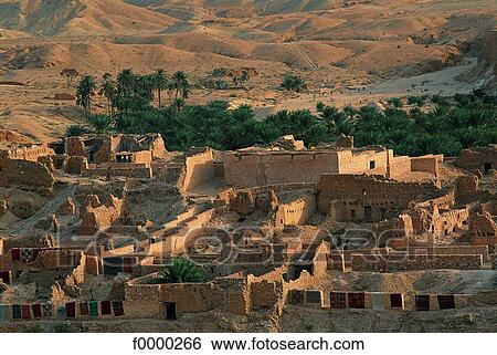 Tunisia, Tamerza View Large Photo Image Stock Photograph - Tunisia, Tamerza. Fotosearch