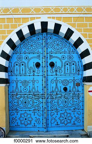 porte bleue