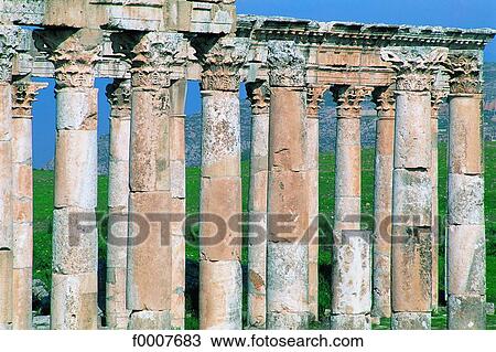Syria, Apamea, Roman ruins View Large Photo Image Stock Image - Syria, Apamea, Roman ruins . Fotosearch