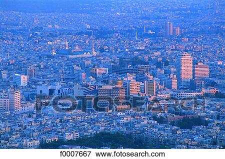 Syria, Damascus View Large Photo Image Stock Photo - Syria, Damascus. Fotosearch