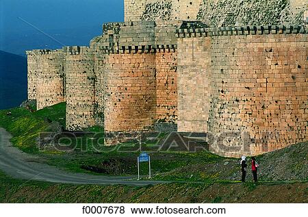 Syria, Krak of the Knights View Large Photo Image Stock Photo - Syria, Krak of the Knights. Fotosearch