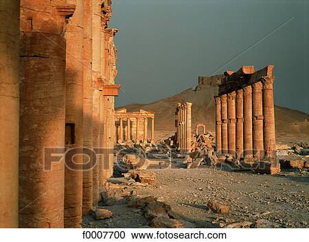 Syria, Palmyra, Ancient City View Large Photo Image Stock Image - Syria, Palmyra, Ancient City. Fotosearch