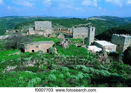 Stock Image - Syria, Saladin Fortress. Fotosearch