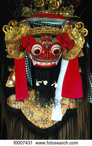 Stock Image - Indonesia, Bali, Barong mask. Fotosearch