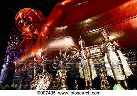 Stock Photography - Thailand, Bangkok, Bouddha in Wat Pho Temple. Fotosearch
