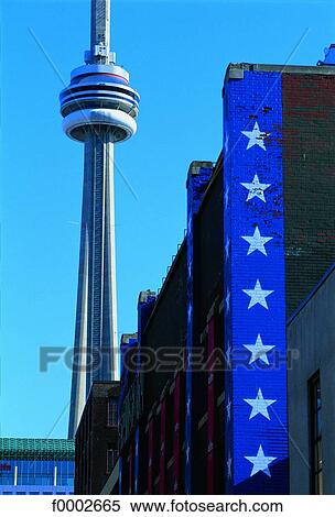 Toronto, CN tower View Large Photo Image Stock Photography - Toronto, CN tower. Fotosearch