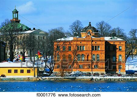 Sweden, Stockholm, 19th century townhouse View Large Photo Image Stock Photograph - Sweden, Stockholm, 19th century townhouse. Fotosearch