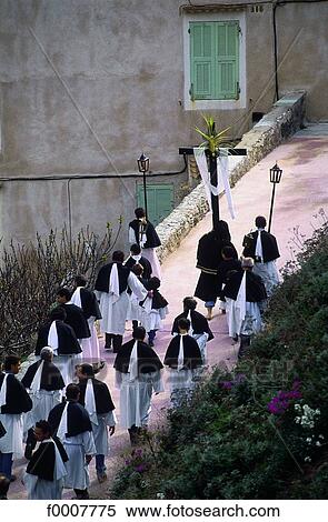 France, Corsica, Bonifacio, Easter celebrations View Large Photo Image Stock Photography - France, Corsica, Bonifacio, Easter celebrations. Fotosearch