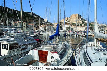 France, Corsica, Bonifacio, leisure boats View Large Photo Image Picture - France, Corsica, Bonifacio, leisure boats. Fotosearch