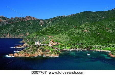 France, Corsica, Gulf of Porto, Girolata View Large Photo Image Stock Photo - France, Corsica, Gulf of Porto, Girolata. Fotosearch