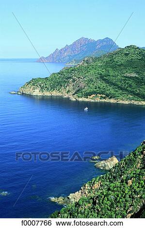 France, Corsica, Gulf of Porto, Girolata View Large Photo Image Stock Photograph - France, Corsica, Gulf of Porto, Girolata. Fotosearch