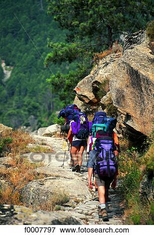 France, Corsica, Hiking in the GR 20 View Large Photo Image Stock Photo - France, Corsica, Hiking in the GR 20. Fotosearch