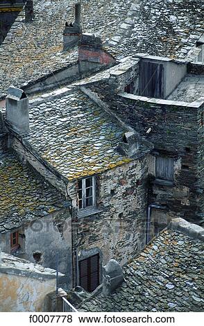 France, Corsica, Nonza, detail of traditional homes View Large Photo Image Stock Photo - France, Corsica, Nonza, detail of traditional homes. Fotosearch
