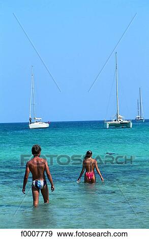 France, Corsica, Porto-Vecchio, Santa Giulia beach View Large Photo Image Stock Photo - France, Corsica, Porto-Vecchio, Santa Giulia beach. Fotosearch
