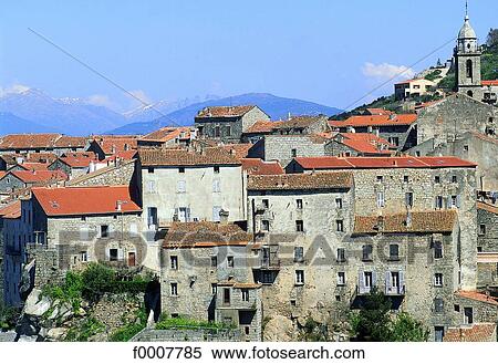 France, Corsica, Sartene, traditional homes View Large Photo Image Stock Photography - France, Corsica, Sartene, traditional homes. Fotosearch