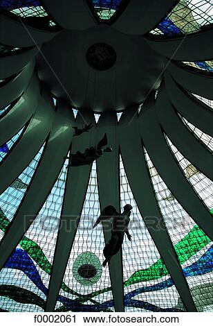 Brazil, Brasilia, cathedral interior View Large Photo Image Stock Image - Brazil, Brasilia, cathedral interior. Fotosearch