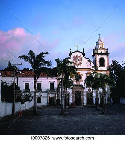 Stock Photograph - Brazil, Olinda, baroque church. Fotosearch