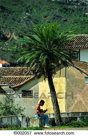 Brazil, Ouro Preto, guitar player View Large Photo Image Stock Photo - Brazil, Ouro Preto, guitar player. Fotosearch