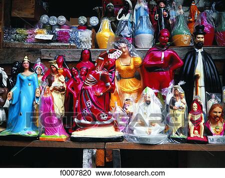 Brazil, Recife, idols for "candomble" cult View Large Photo Image Stock Image - Brazil, Recife, idols for "candomble" cult. Fotosearch