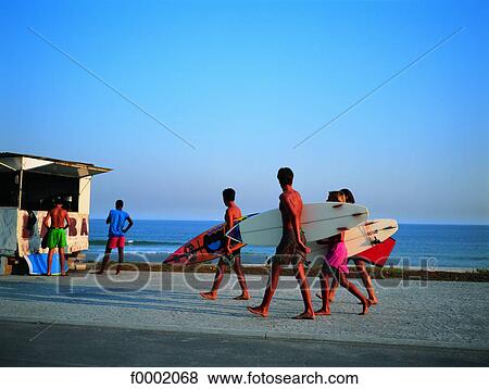 Brazil, Rio de Janeiro, Ipanema, young surfers View Large Photo Image Stock Photo - Brazil, Rio de Janeiro, Ipanema, young surfers. Fotosearch